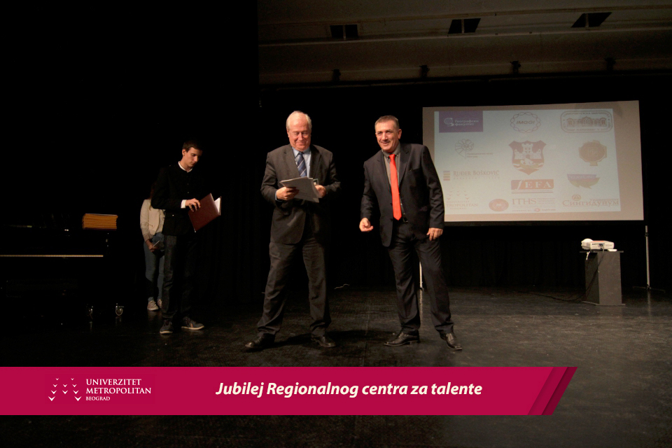 Univerzitet Metropolitan prisustvovao obeležavanju jubileja Regionalnog centra za talente Beoograd 2