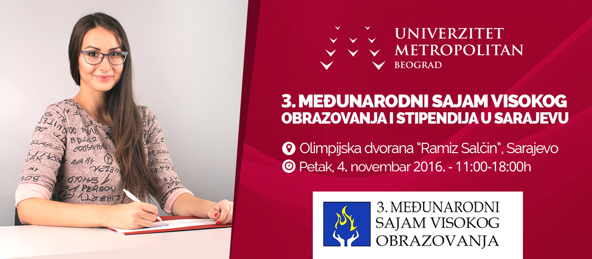 Univerzitet Metropolitan na 3. Međunarodnom Sajmu visokog obrazovanja i stipendija u Sarajevu