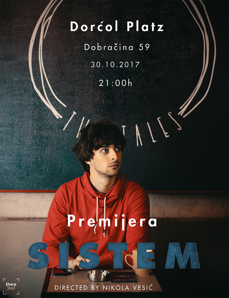Student UM-a Nikola Vesić premijerno prikazuje diplomski rad i kratki film „Sistem”