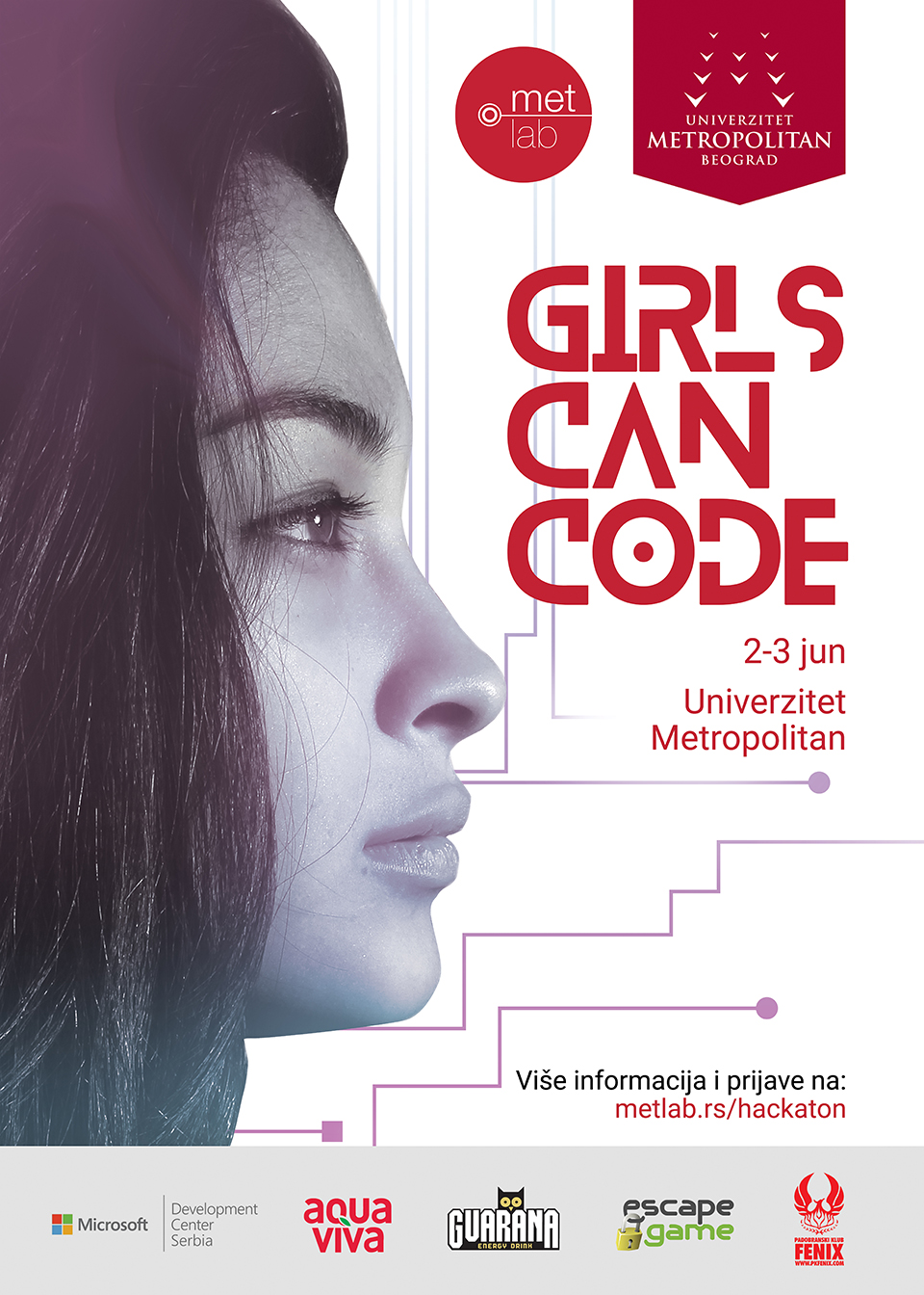 „Girls Can Code“ – girls hackathon na Univerzitetu Metropolitan u Beogradu