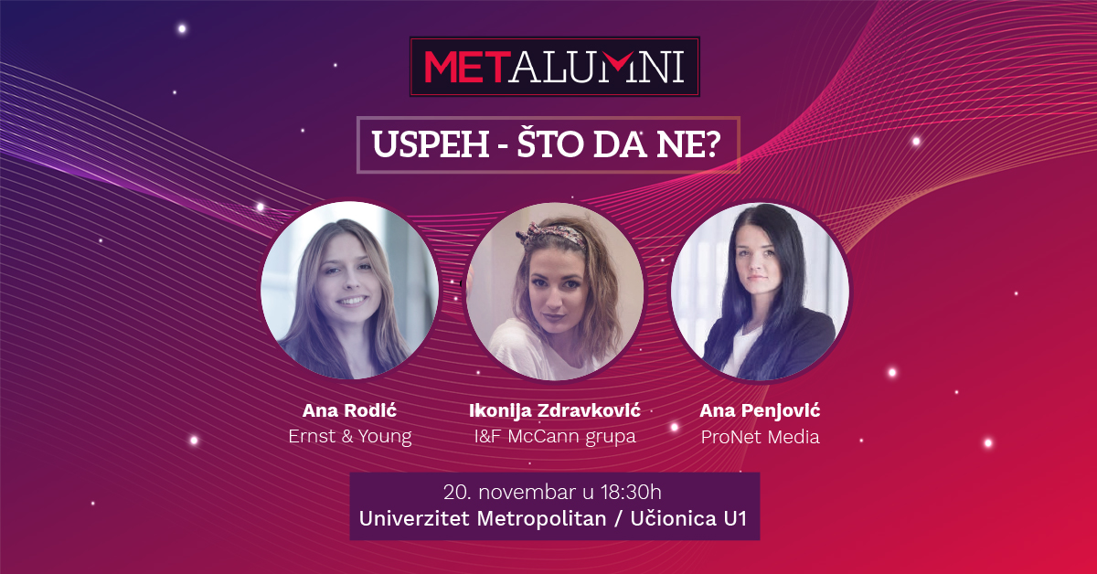 „Met Alumni Talks“ na temu Uspeh – što da ne?