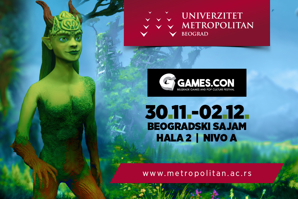 Predstavljanje studijskog programa Računarske igre na najvećem Festivalu gejminga i pop kulture – Games.con