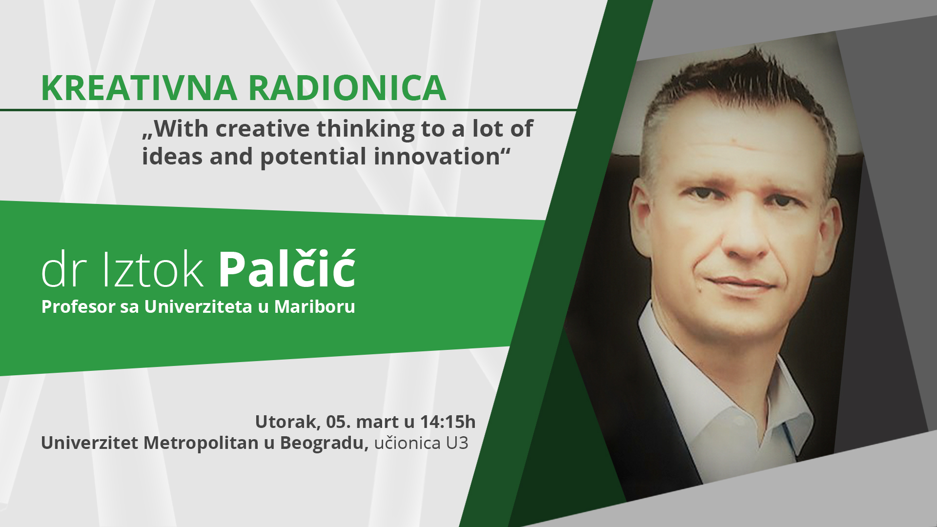 Gostujuća radionica – „With creative thinking to a lot of ideas and potential innovation“