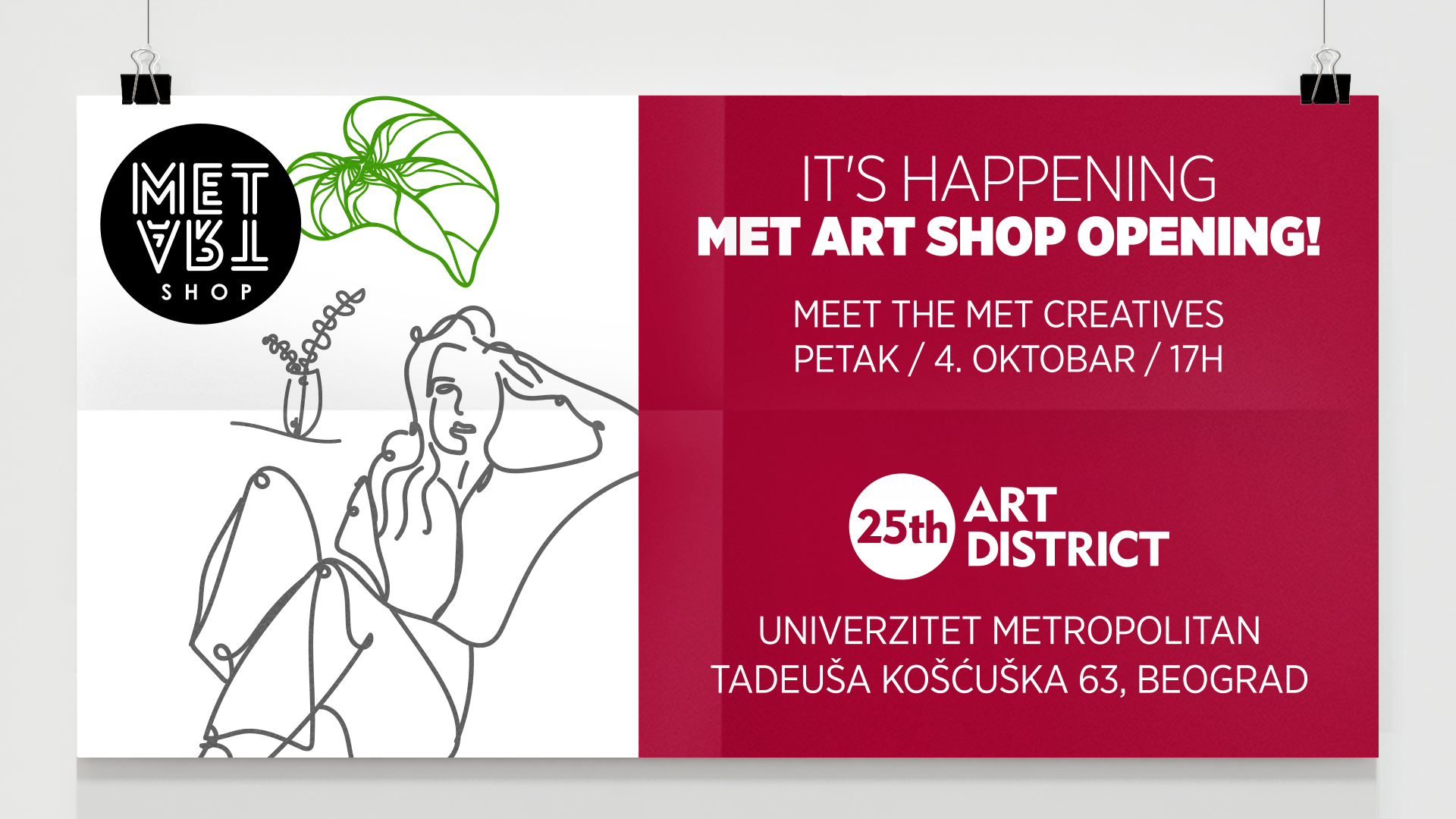 MET Art Shop – kreativni koncept store Univerziteta Metropolitan