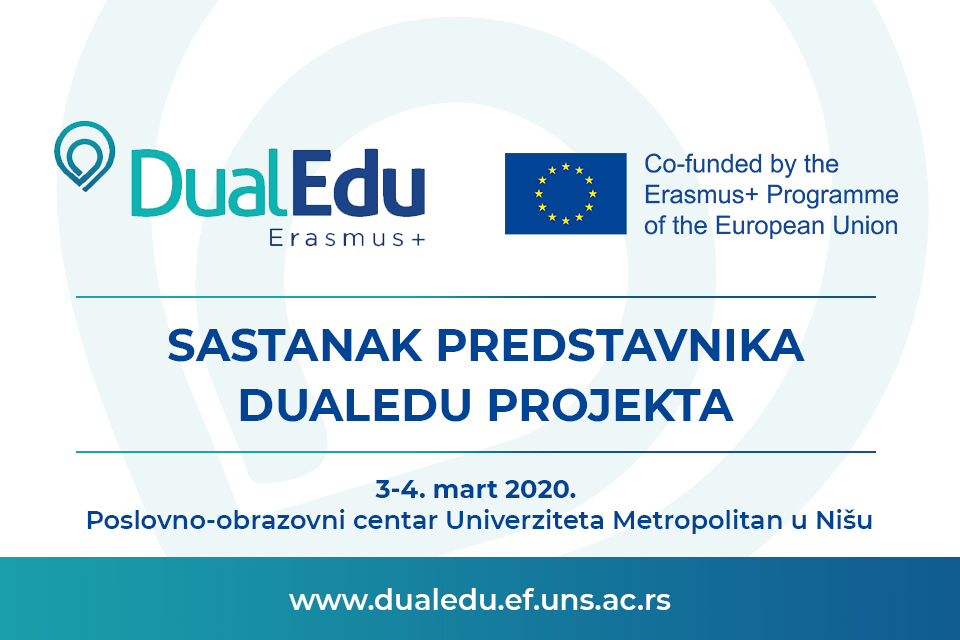DualEdu na Univerzitetu Metropolitan u Nišu – sastanak predstavnika Erasmus+ projekta