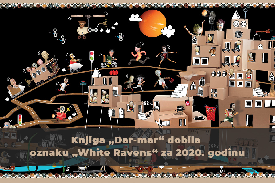 Knjiga „Dar-mar“ koju je ilustrovao profesor Boris Kuzmanović u katalogu Međunarodne biblioteke za decu