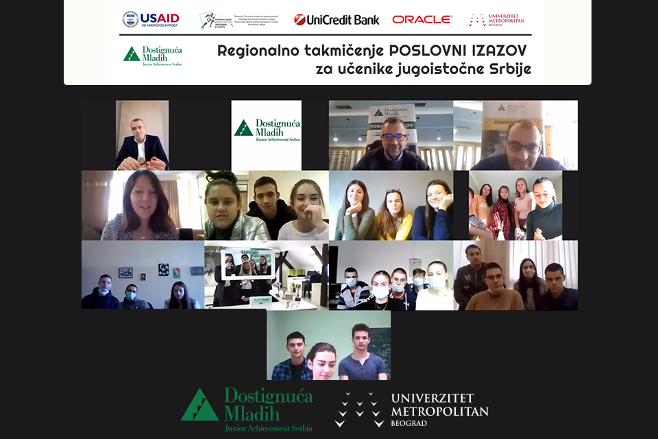 Takmičenje Poslovni izazov i pobednici jugozapadne Srbije kojima su mentori bili sa Univerziteta Metropolitan