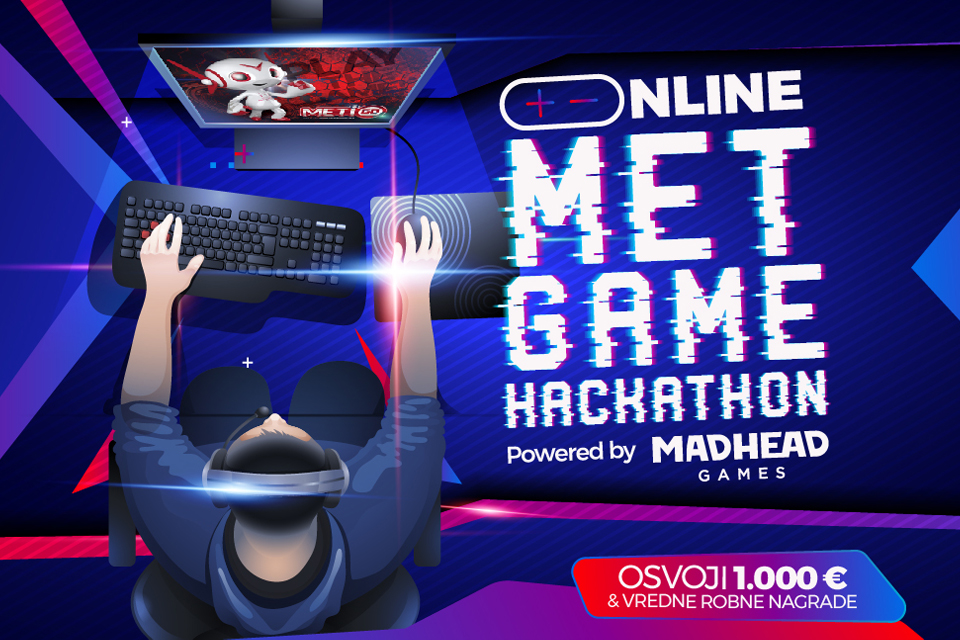 Uspešno je završen MET Game Hackathon, najveće ONLINE gejmersko takmičenje za srednjoškolce na Univerzitetu Metropolitan u saradnji sa kompanijom Mad Head Games
