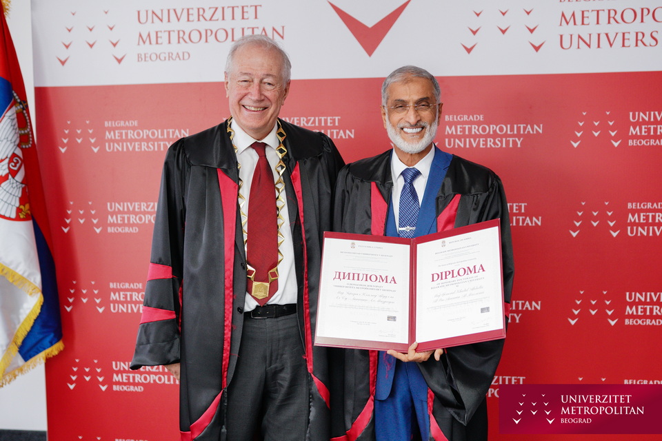 Prvi počasni doktorat Univerziteta Metropolitan dodeljen generalu Khalidu iz Ujedinjenih Arapskih Emirata