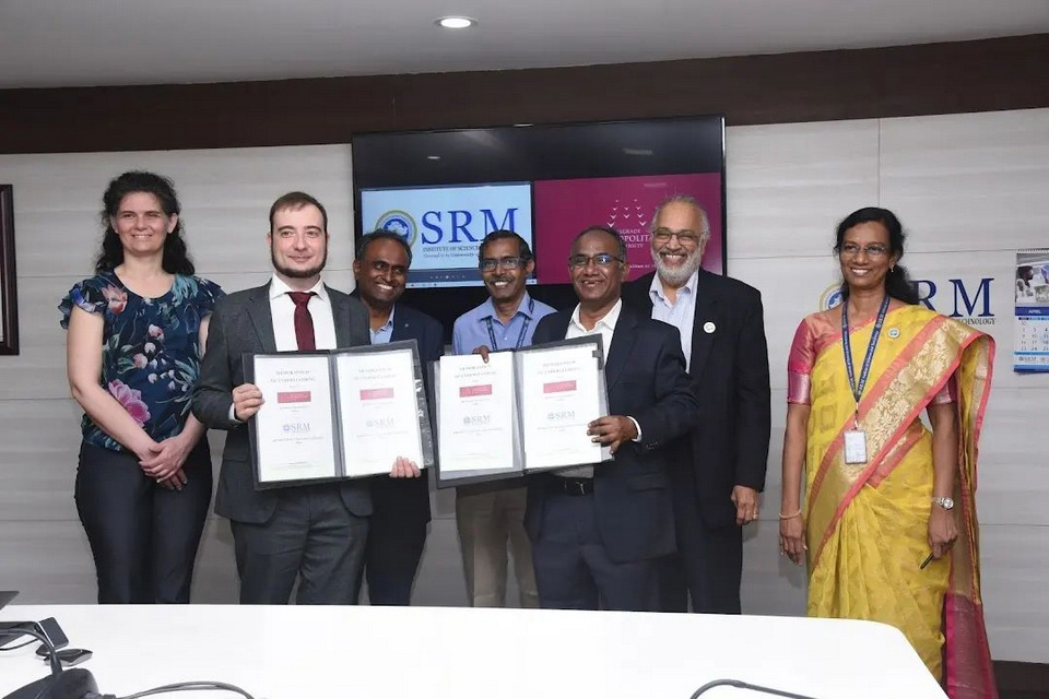 Saradnja sa SRM IST Univerzitetom u Indiji