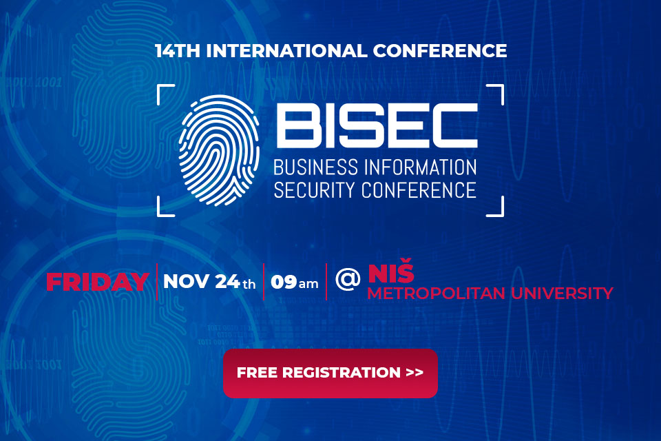 Međunarodna konferencija o bezbednosti informacija – BISEC’2023