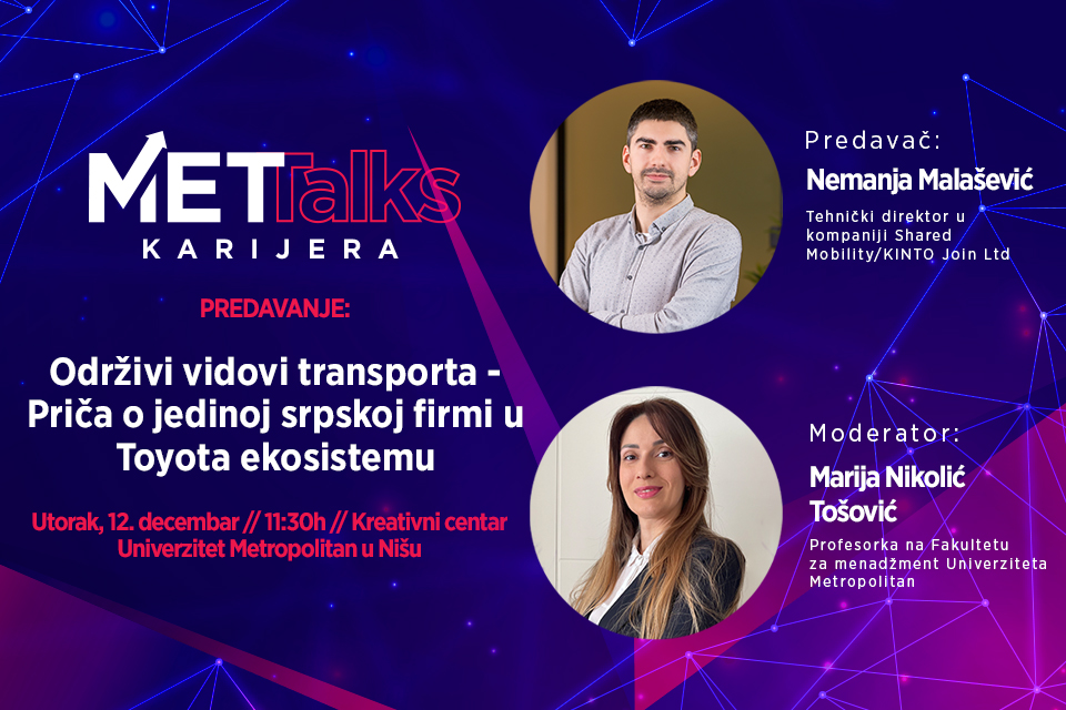 MET TALKS/ Održivi vidovi transporta – Priča o jedinoj srpskoj firmi u Toyota ekosistemu