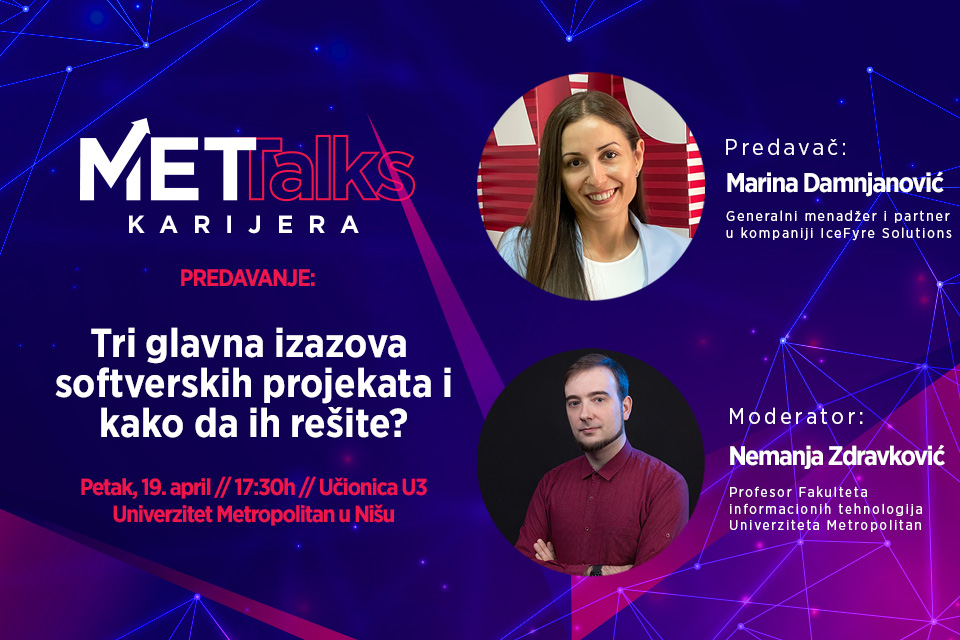 MET TALKS/ Tri glavna izazova softverskih projekata i kako da ih rešite?