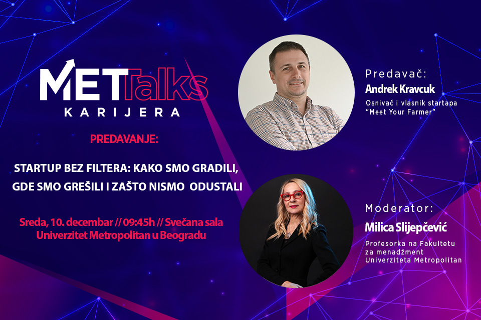 MET TALKS / Startup bez filtera: kako smo gradili, gde smo grešili i zašto nismo odustali