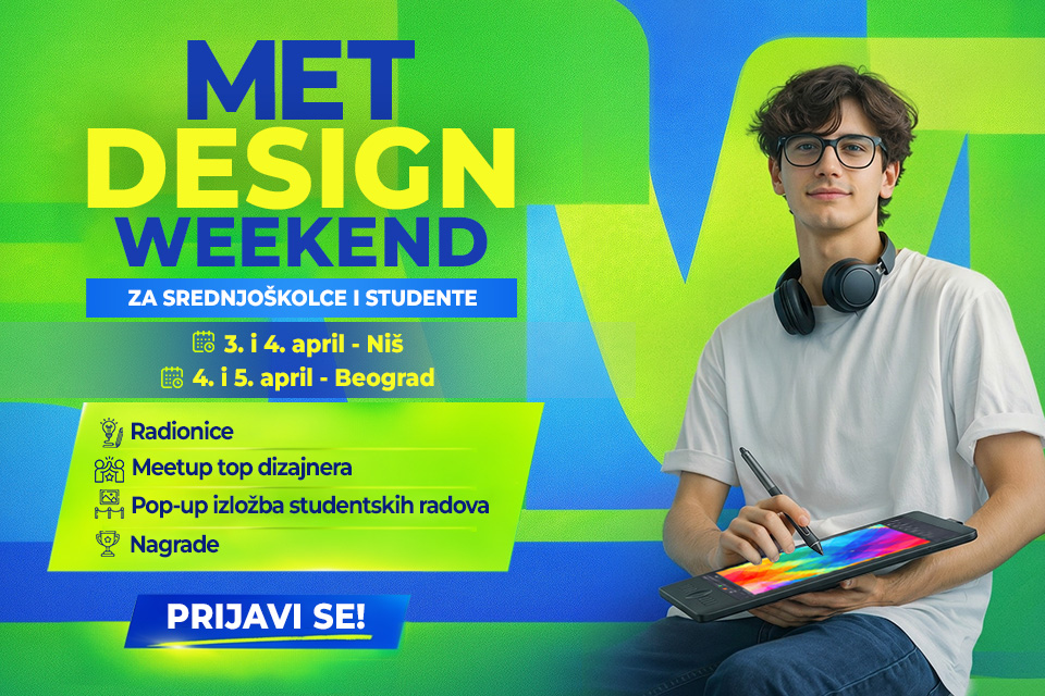 MET Design Weekend: Uđi u svet dizajna i pronađi svoj pravac