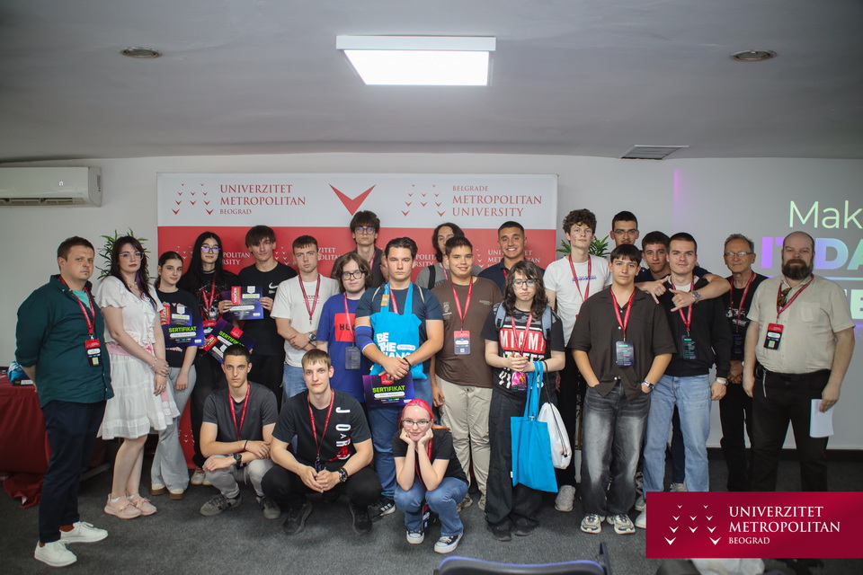 Mladi IT talenti stvarali prve digitalne projekte na Make IT Day @ MET 2026